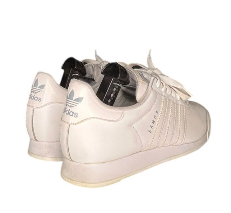 Adidas Originals Samoa Mens Leather Sneakers Size 10 White