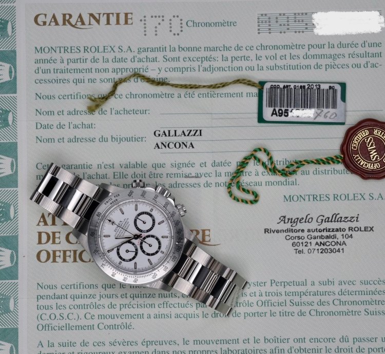 Rolex Daytona Zenith Real Nos Series Lc Italy