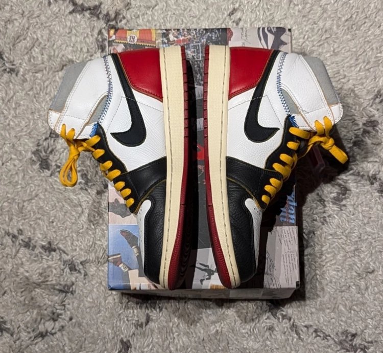 Union La X Air Jordan 1 Retro High Nrg black Toe