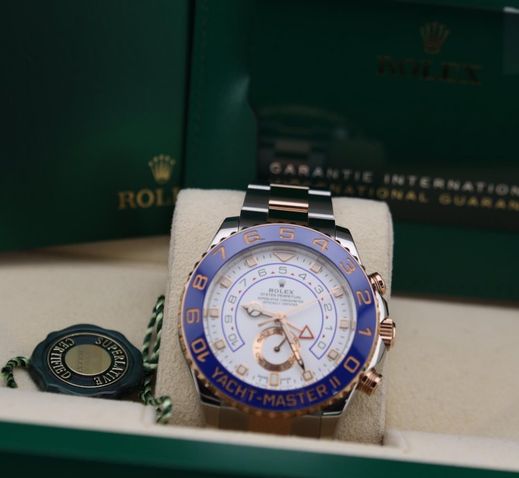 Rolex Yacht-master Ii Rose Gold 116681 Full Set