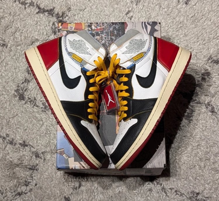 Union La X Air Jordan 1 Retro High Nrg black Toe