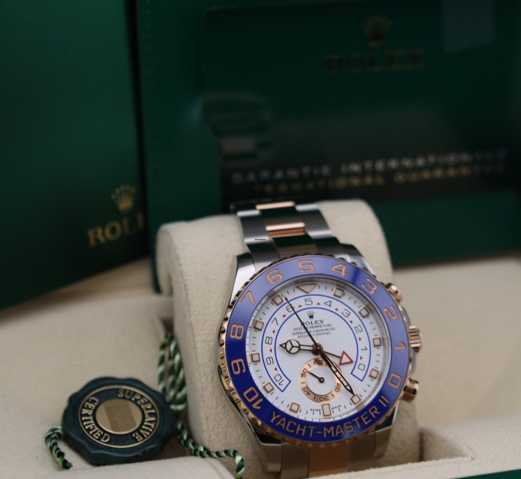 Rolex Yacht-master Ii Rose Gold 116681 Full Set