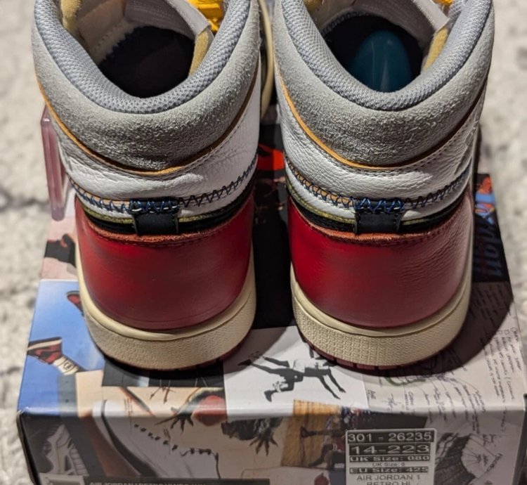 Union La X Air Jordan 1 Retro High Nrg black Toe
