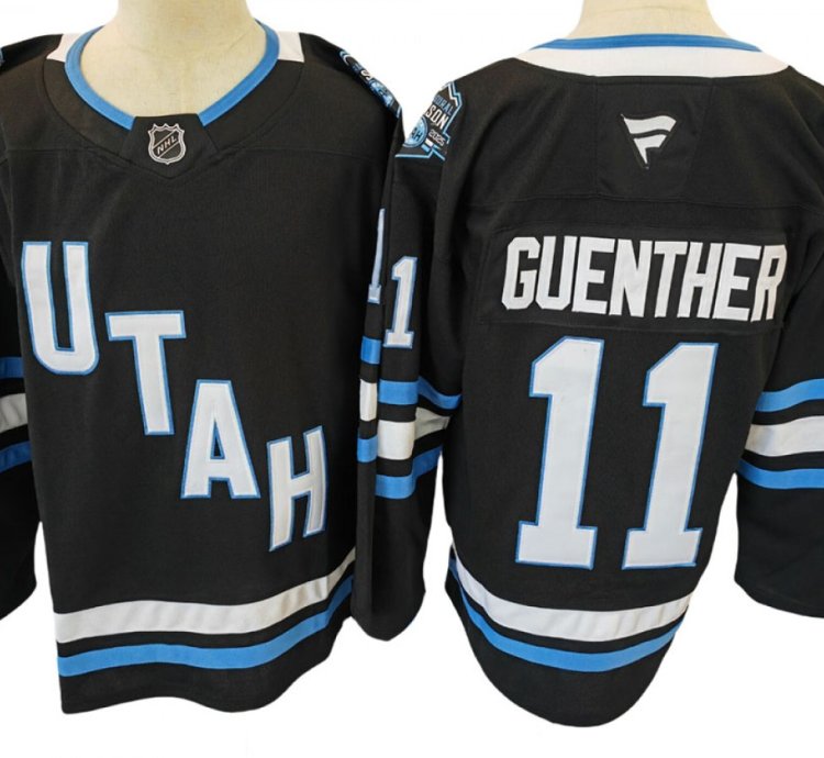 Utah Hockey Club 11 Dylan Guenther Black Jersey
