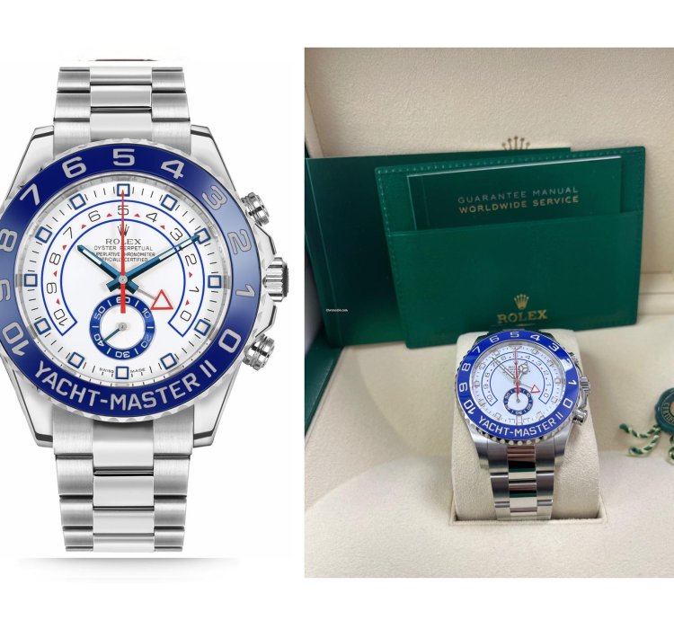 Rolex Yacht-master Ii Stainless Steel - Matte White Mercedes Dial 116680