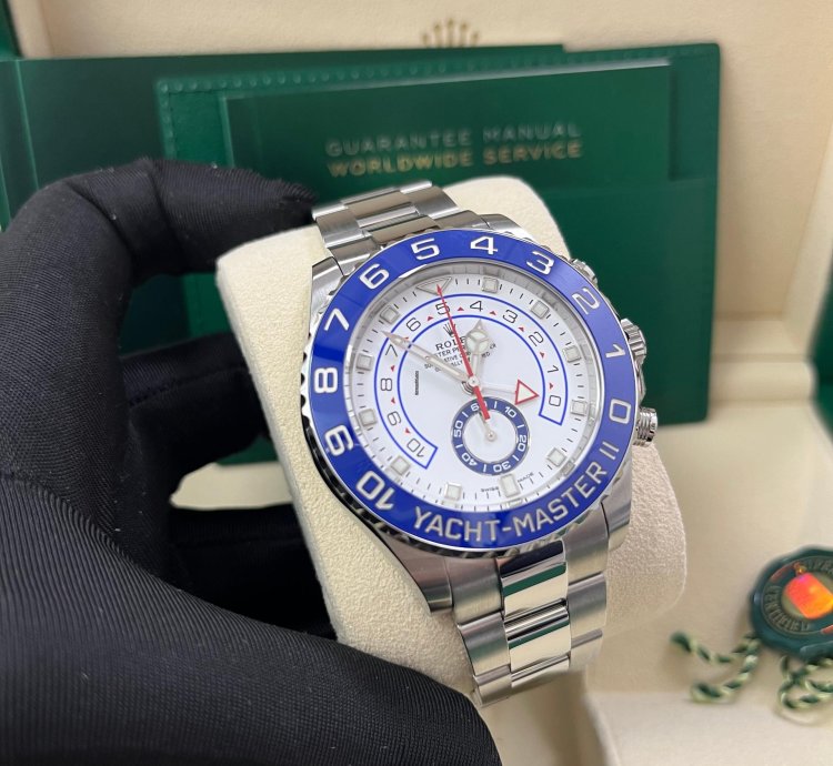 Rolex Yacht-master Ii Stainless Steel - Matte White Mercedes Dial 116680