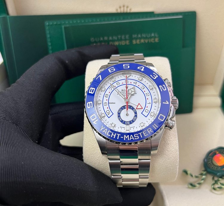 Rolex Yacht-master Ii Stainless Steel - Matte White Mercedes Dial 116680