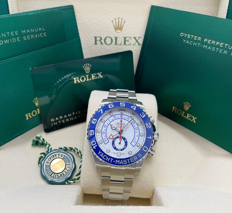 Rolex Yacht-master Ii Unworn Yacht-master Ii 116680 44mm Stainless Steel Blue Bezel Oyster Bracelet