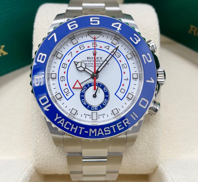 Rolex Yacht-master Ii Unworn Yacht-master Ii 116680 44mm Stainless Steel Blue Bezel Oyster Bracelet