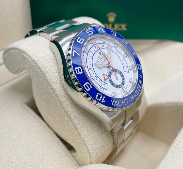 Rolex Yacht-master Ii Unworn Yacht-master Ii 116680 44mm Stainless Steel Blue Bezel Oyster Bracelet