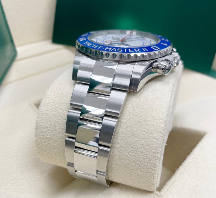 Rolex Yacht-master Ii Unworn Yacht-master Ii 116680 44mm Stainless Steel Blue Bezel Oyster Bracelet