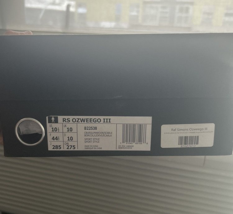 Adidas Ozweego 3 Raf Simmons Burgandy