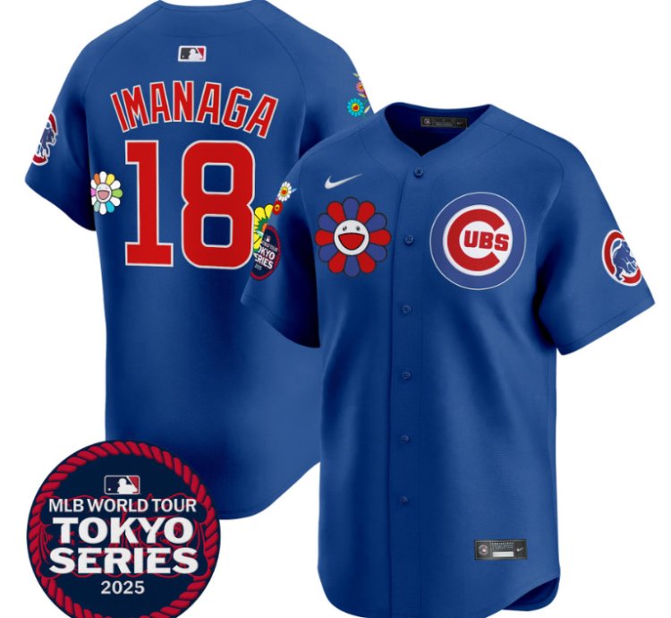 Imanaga Shota Jersey 18 Chicago Cubs Tokyo Series 2025 Vapor Limited Stitched Royal