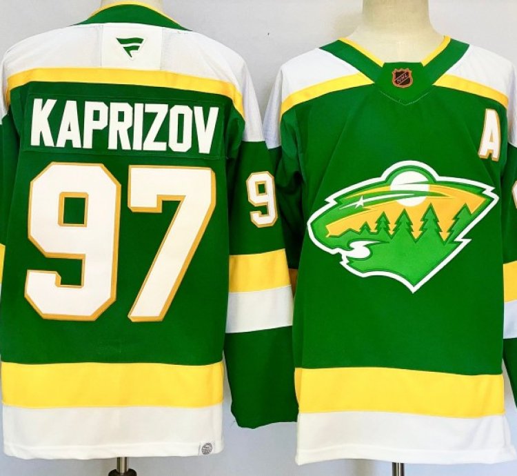 Minnesota Wild 97 Kirill Kaprizov Jersey Stitched