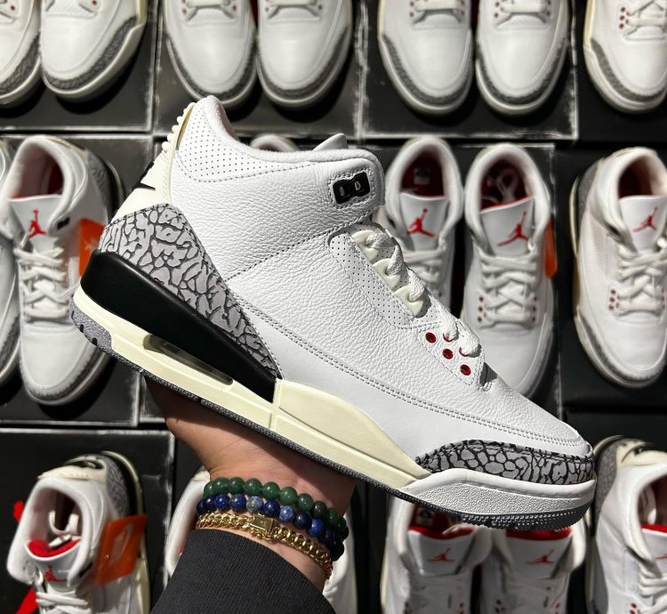 Air Jordan 3 Retro white Cement Reimagined