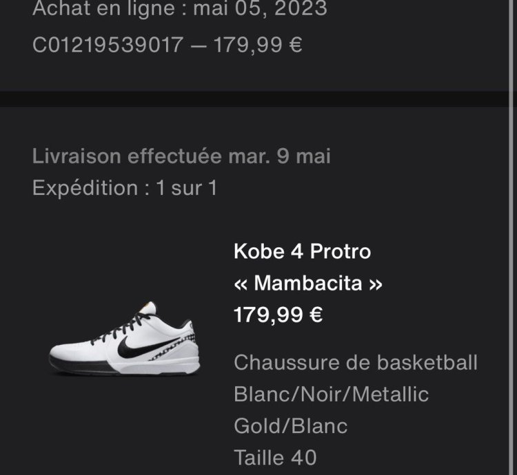 Brand New Kobe 4 Iv Mambacita Gigi