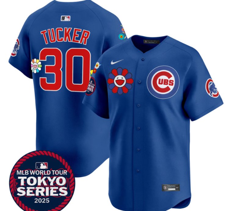 Kyle Tucker Jersey 30 Chicago Cubs Tokyo Series 2025 Vapor Premier Limited Stitched Royal