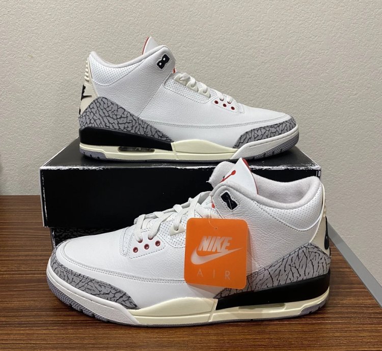 Air Jordan 3 Retro white Cement Reimagined