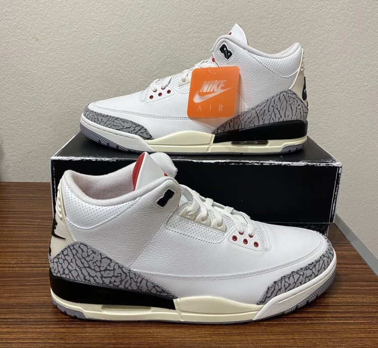Air Jordan 3 Retro white Cement Reimagined