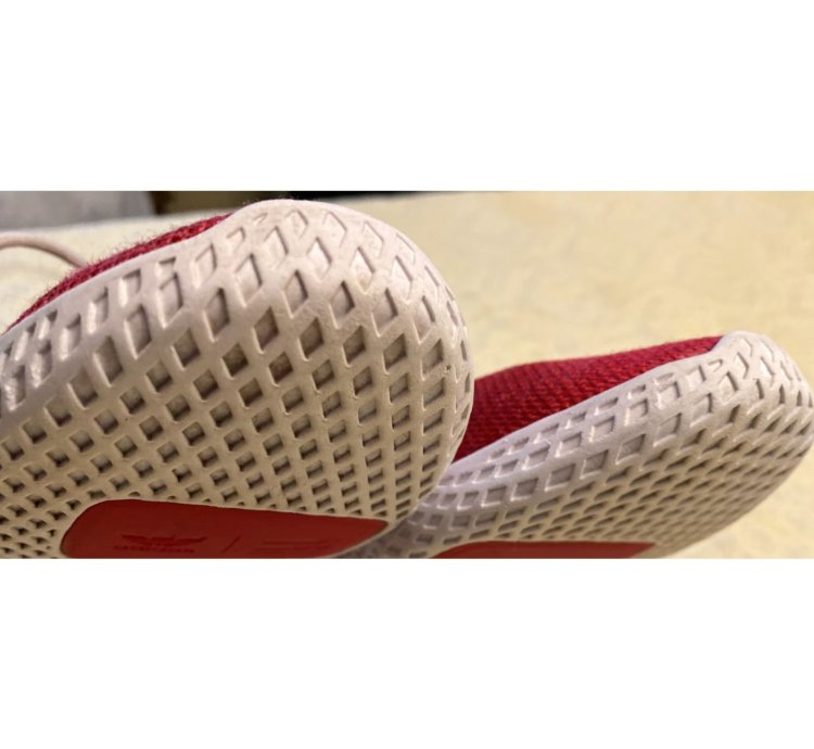 Adidas Pharrell Hu Tennis Sneakers Women Size 6 Red Casual Cq2301