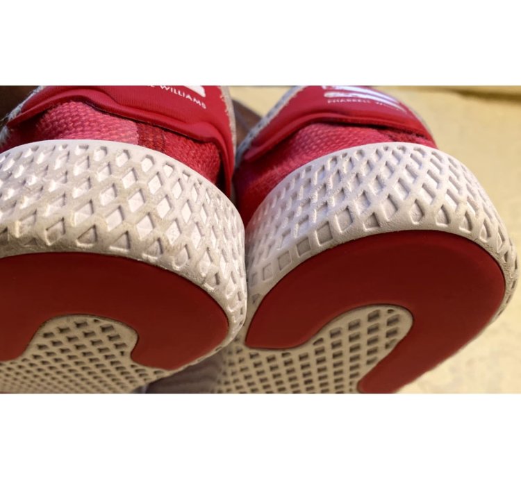 Adidas Pharrell Hu Tennis Sneakers Women Size 6 Red Casual Cq2301