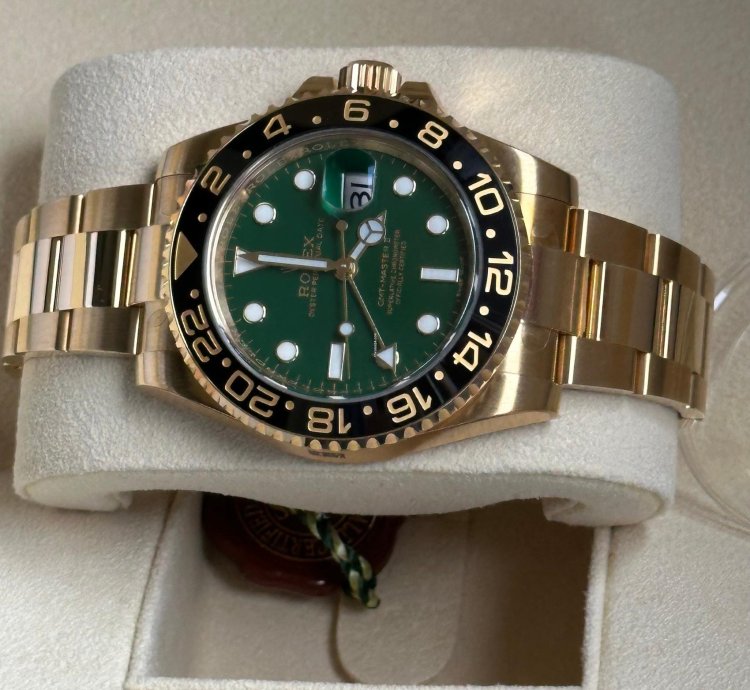 Rolex Gmt-master Ii 116718ln All Stickers Nos Eu 2014 Unworn Chromalight Ungetragen