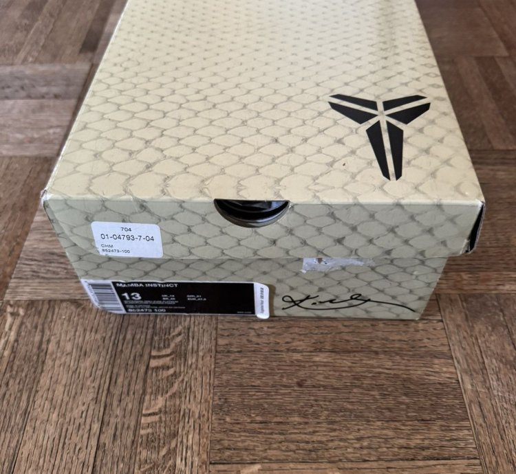 Ds Nike Mamba Instinct White Grey Pure Platinum Size 13