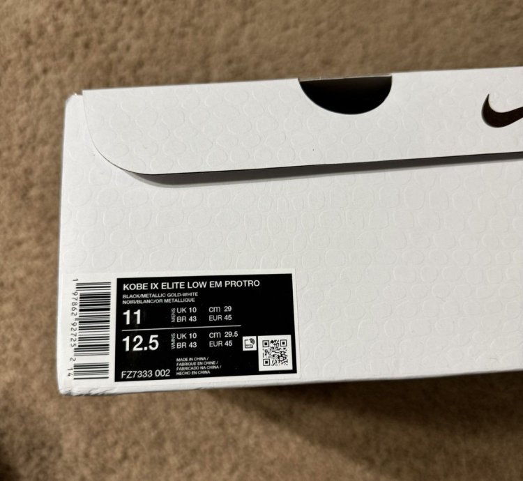 In Hand Nike Kobe 9 Low Protro Gigi Mambacita Size 11