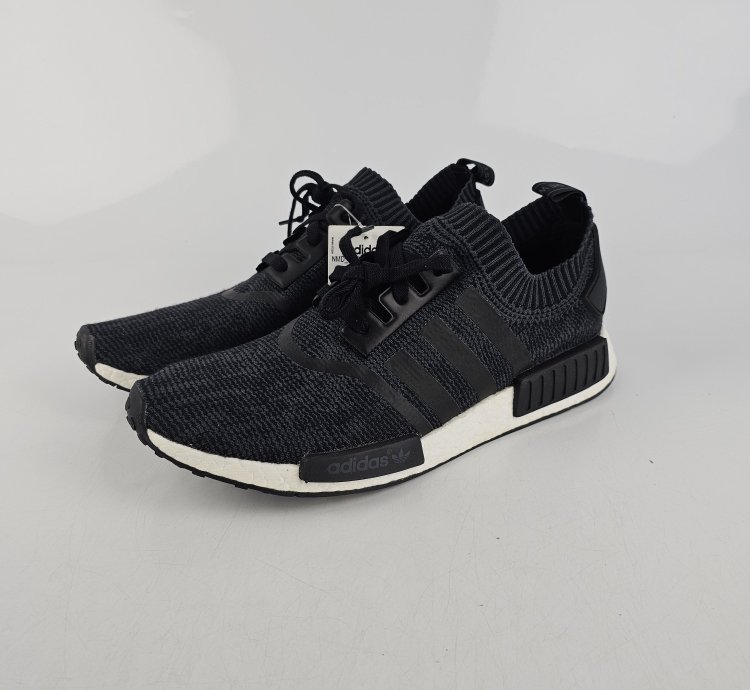 Adidas Primeknit Nmd Runner Wool Black Size 13 5 Brand New