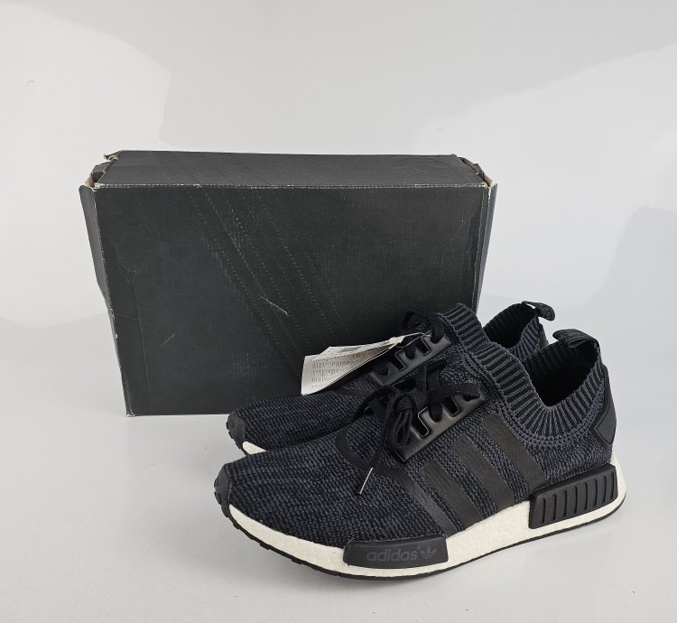 Adidas Primeknit Nmd Runner Wool Black Size 13 5 Brand New
