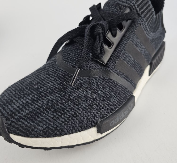 Adidas Primeknit Nmd Runner Wool Black Size 13 5 Brand New