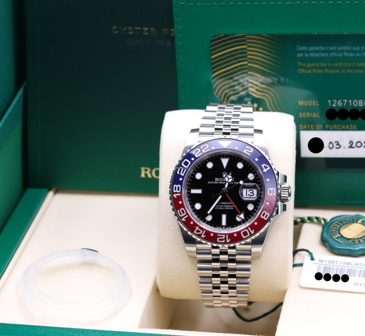 Rolex Gmt-master Ii 126710blro Pepsi Full Set From 03 2025 Tag New
