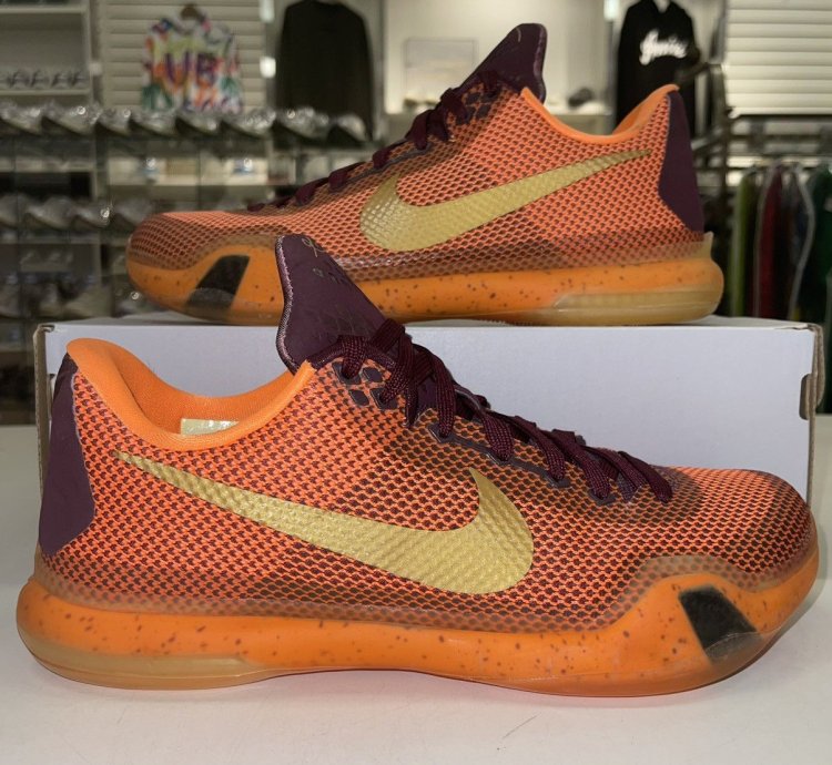 Kobe 10 Silk - Lightly Worn No Box flaw Shown