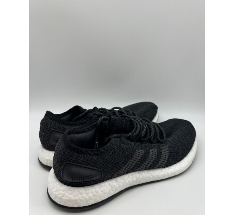 Adidas Pureboost Core Black White Athletic Running Mens Sz 8