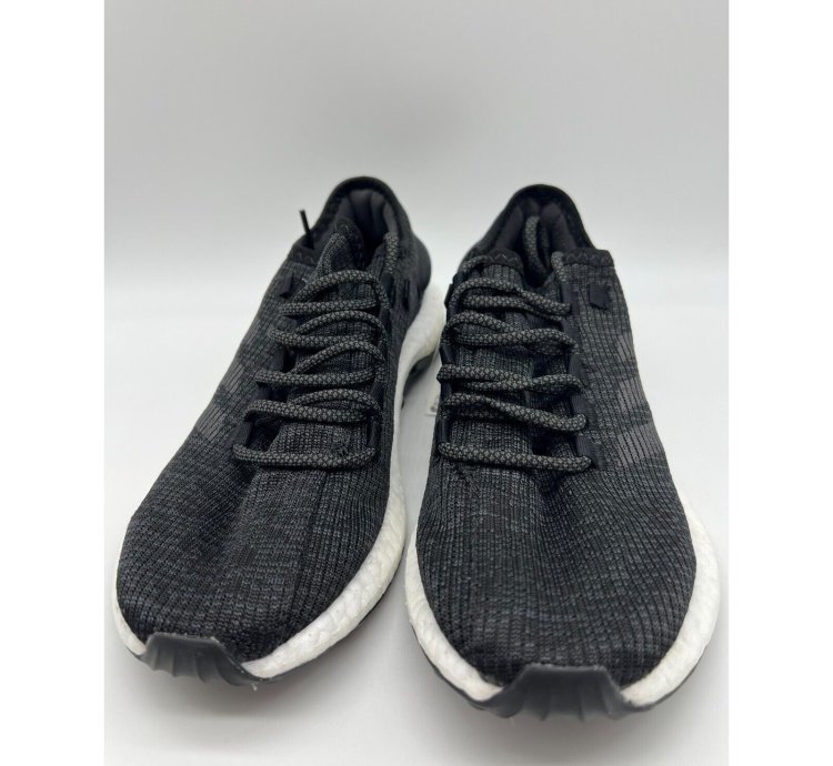 Adidas Pureboost Core Black White Athletic Running Mens Sz 8