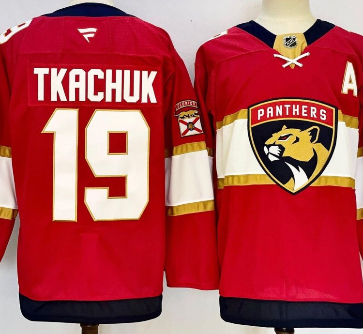 Custom Men Matthew Tkachuk Panthers Red Jersey All Stitched