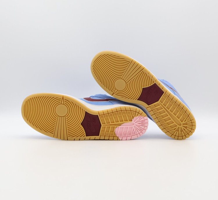 Nike Sb Dunk Phillies Valor Blue Team Maroon Burgundy - Dq4040-400
