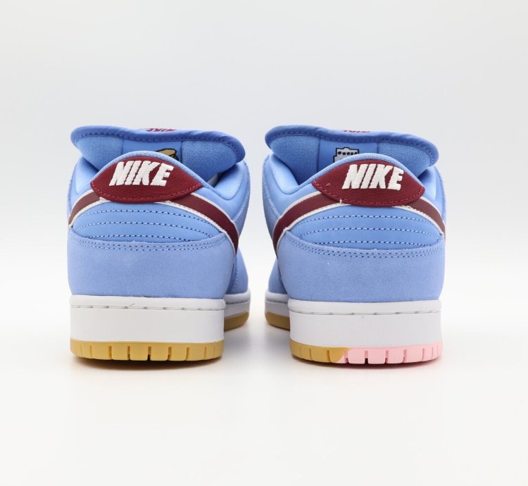 Nike Sb Dunk Phillies Valor Blue Team Maroon Burgundy - Dq4040-400