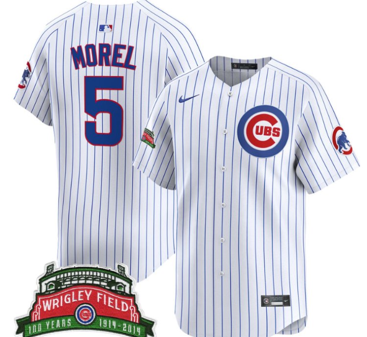 Christopher Morel Jersey 5 Chicago Cubs Wrigley Field Style Vapor Premier Limited Stitched Pinstripe