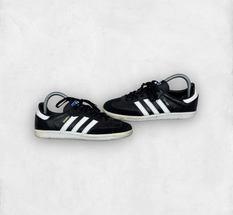 Adidas Samba Og B37294 Mens Black White Sneakers Shoes 5 5