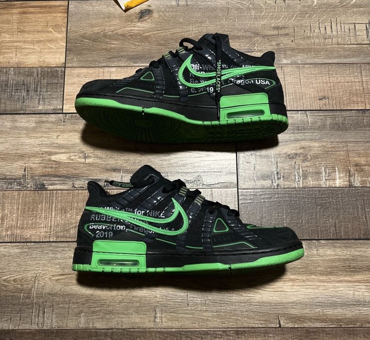 Nike Off-white Rubber Dunk Green Strike