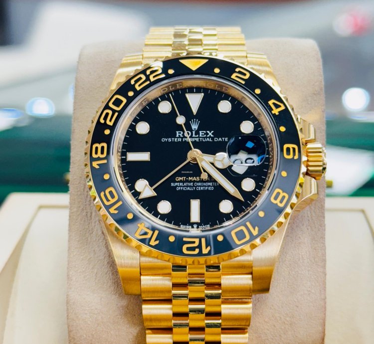 Rolex Gmt-master Ii 126718grnr 18k Yellow Gold Jubilee Bracelet Watch Box Papers Unworn