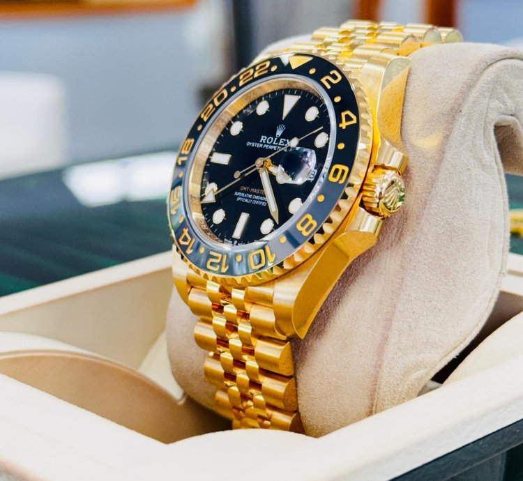 Rolex Gmt-master Ii 126718grnr 18k Yellow Gold Jubilee Bracelet Watch Box Papers Unworn