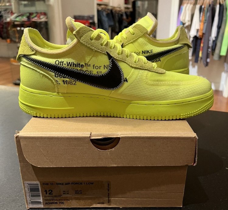 Nike Off-white Volt Air Force One