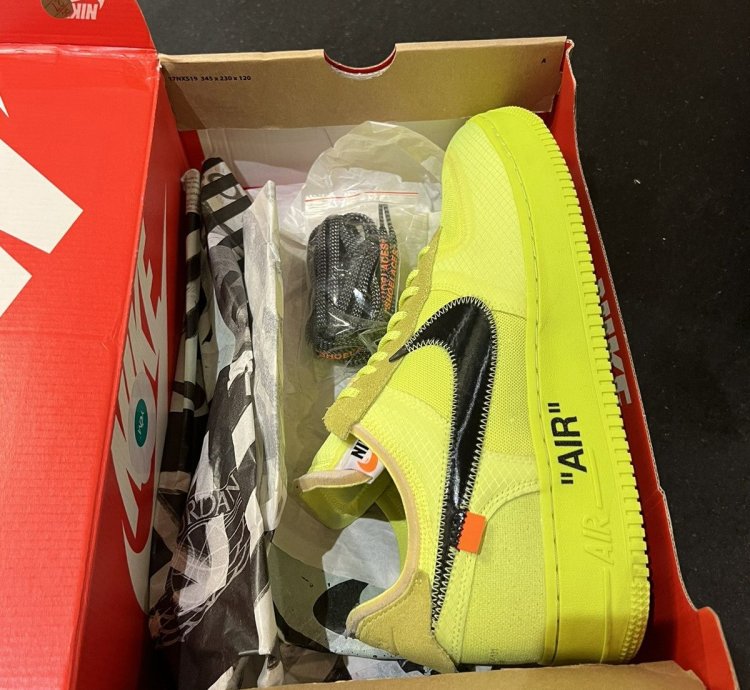 Nike Off-white Volt Air Force One