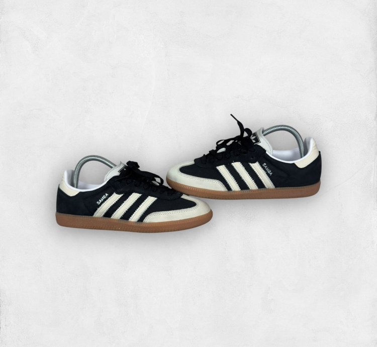 Adidas Samba Og Ie5836 Womens Black White Sneakers Shoes 7 5