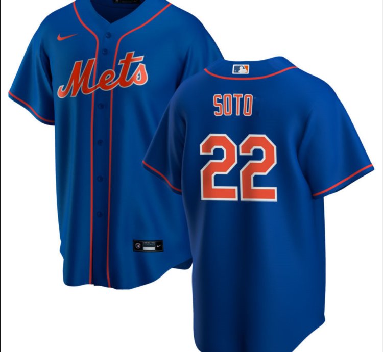 New York Mets 22 Juan Soto Jersey Stitched Blue Alternate