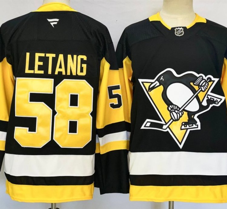 Pittsburgh Penguins 58 Kris Letang Jersey Stitched