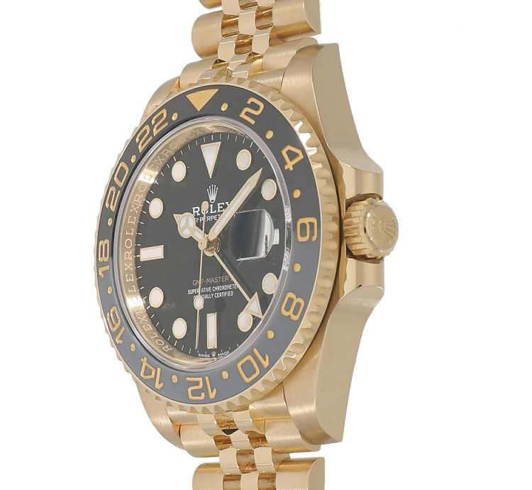 Rolex Gmt-master Ii 126718grnr Automatic Yellow Gold Like New Unworn