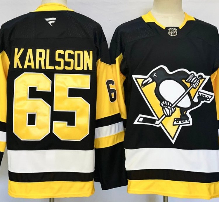 Pittsburgh Penguins 65 Erik Karlsson Jersey Stitched